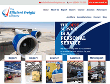Tablet Screenshot of efficientfreight.com